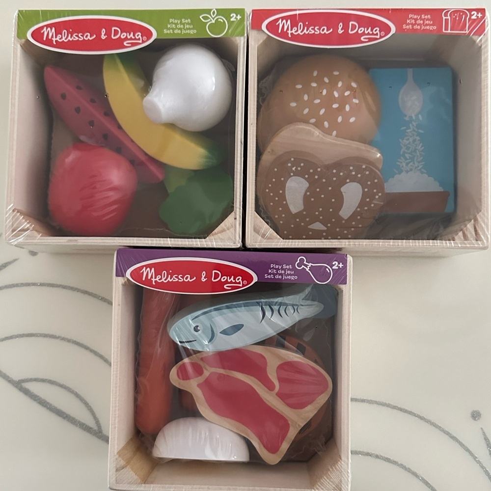 Nwt Melissa and Doug Food groups 3 packs